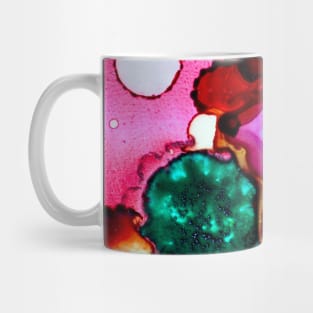 glass pink and bubble Mug